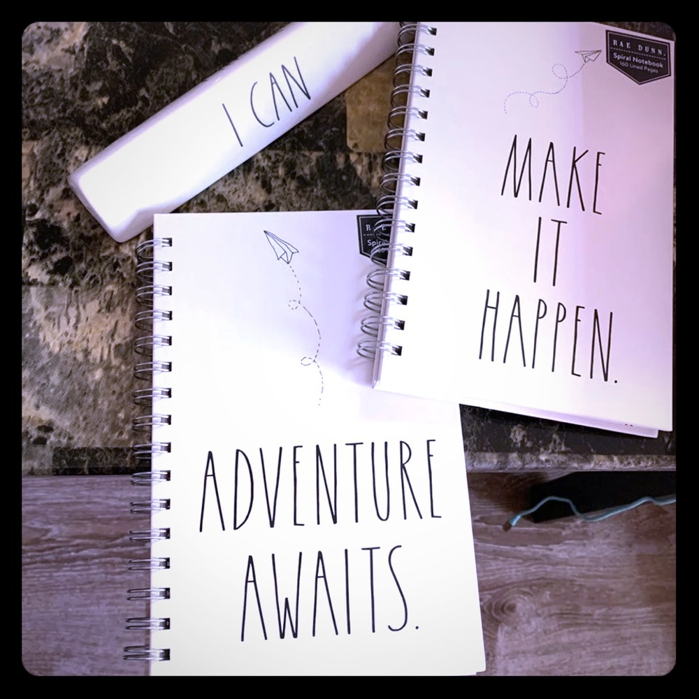 rae dunn new office planner notebook set